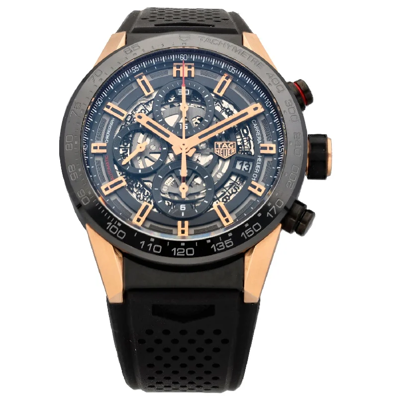 digital smartwatches for men with health tracking -Tag Heuer Carrera CAR205A 43mm Bi-Colour Watch