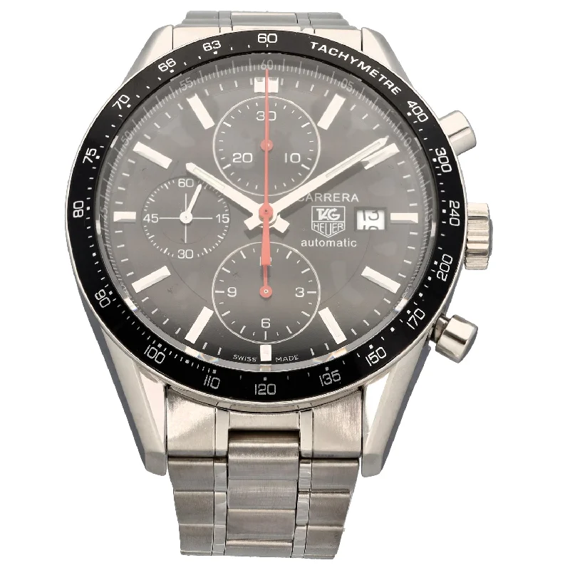 stylish sport watches for men with digital display -Tag Heuer Carrera CV2014 41mm Stainless Steel Watch