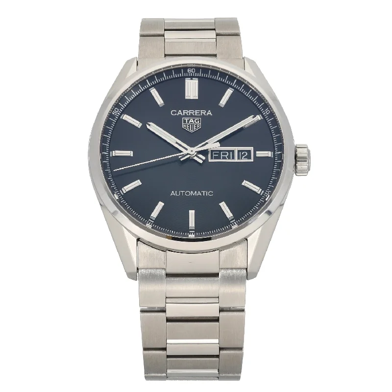 watches for women with elegant design and crystal embellishments -Tag Heuer Carrera WBN2010 40mm Stainless Steel Watch