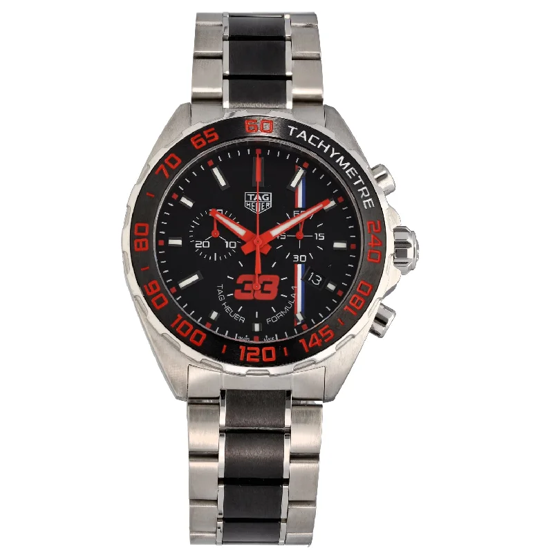 watches for women with colorful silicone and leather bands -Tag Heuer Formula 1 CAZ101U 43mm Stainless Steel Watch