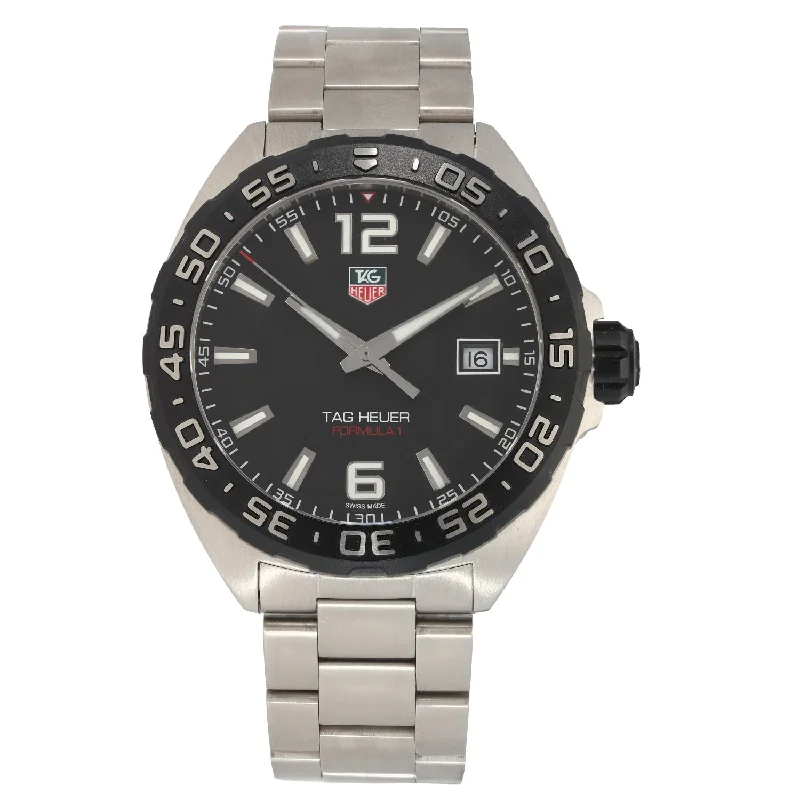 digital watches for men with advanced features -Tag Heuer Formula 1 WAZ1110 41mm Stainless Steel Watch