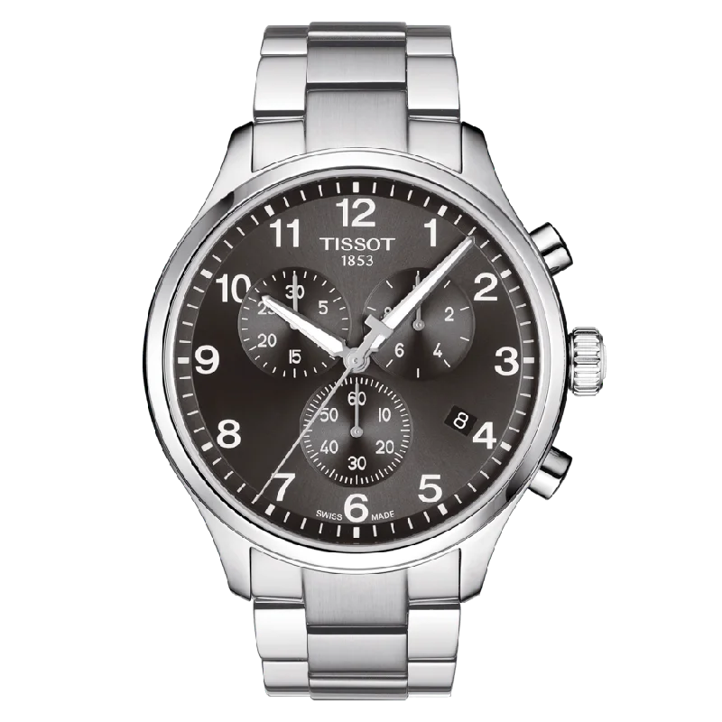 waterproof fitness watches for men with heart rate sensors -Tissot Chrono XL Classic