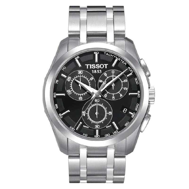 fashion watches for men with oversized faces -Tissot Couturier Chronograph