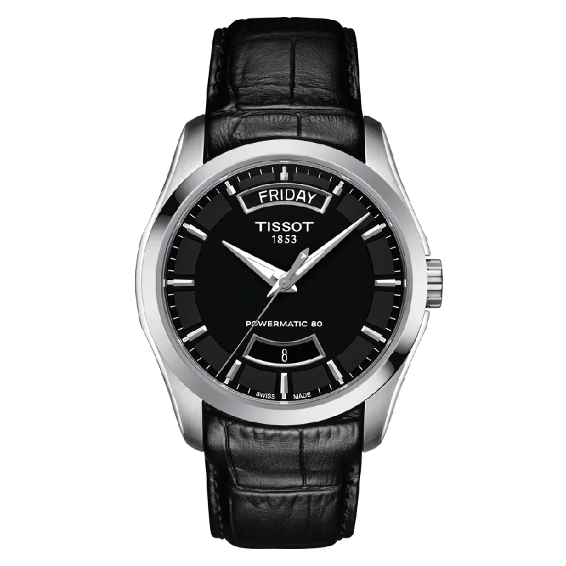 luxury sport watches for men with multiple features -Tissot Couturier Powermatic 80