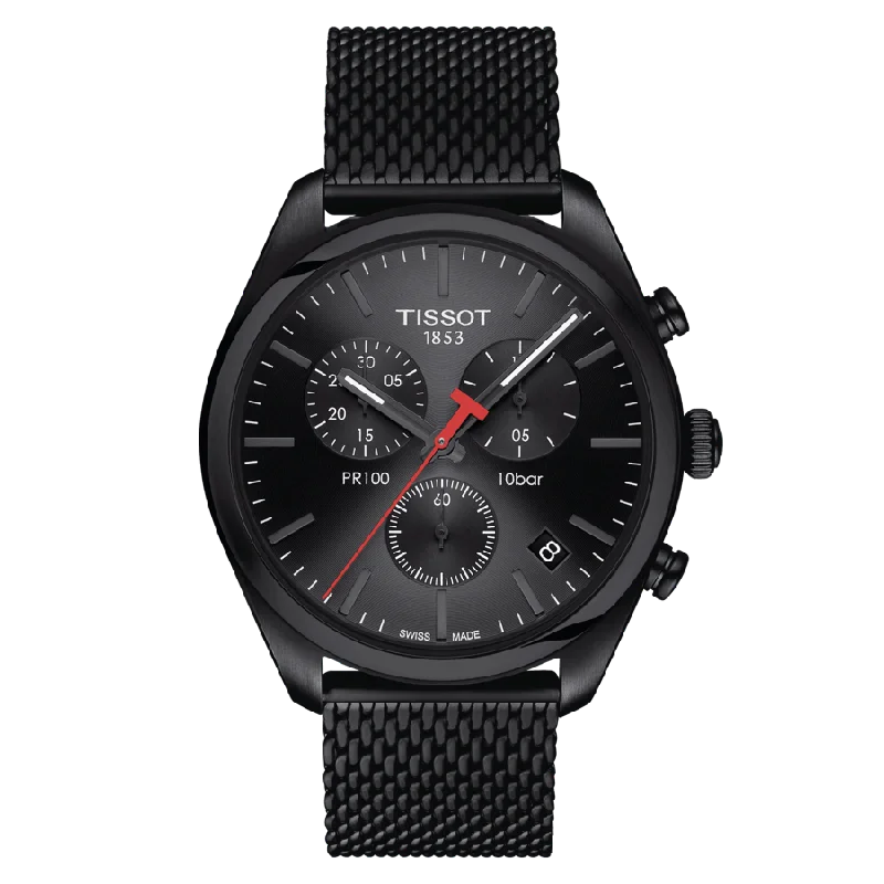 elegant smartwatches for women with touch screen -Tissot PR 100 Chronograph